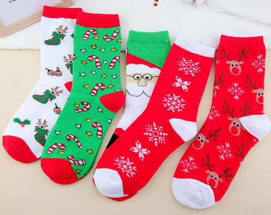 Christmas Cotton Socks