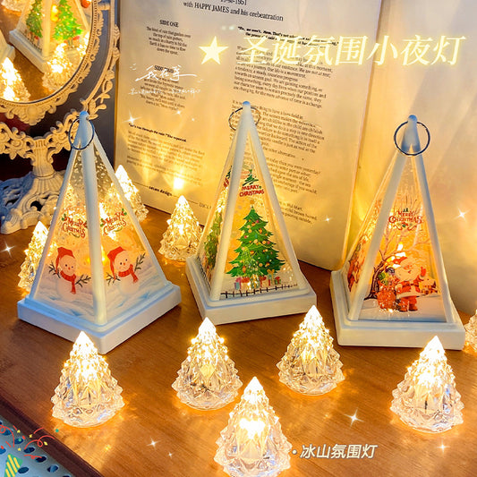 Christmas Decorations Portable Nightlight Christmas Eve Gift Ornaments Props Led Electronic Lights Christmas Decorations